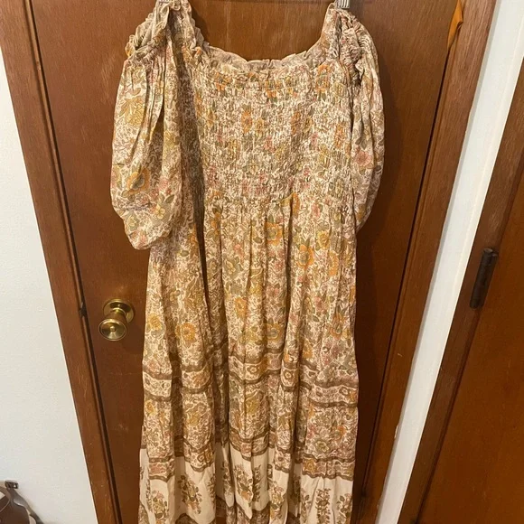Juniper Shirred Dress in Cream - size XXL - Picture 3 of 6